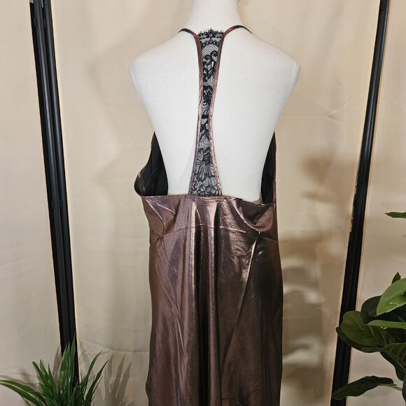 NWT Free People Sunset Satin Midi Size Large - Picture 3 of 13